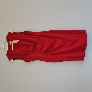 Ladies calvin klein red dress size twelve NWT